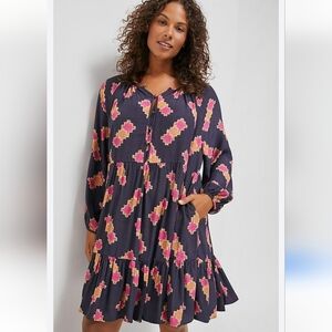 Anthropologie Sammi Tiered Mini Dress XS